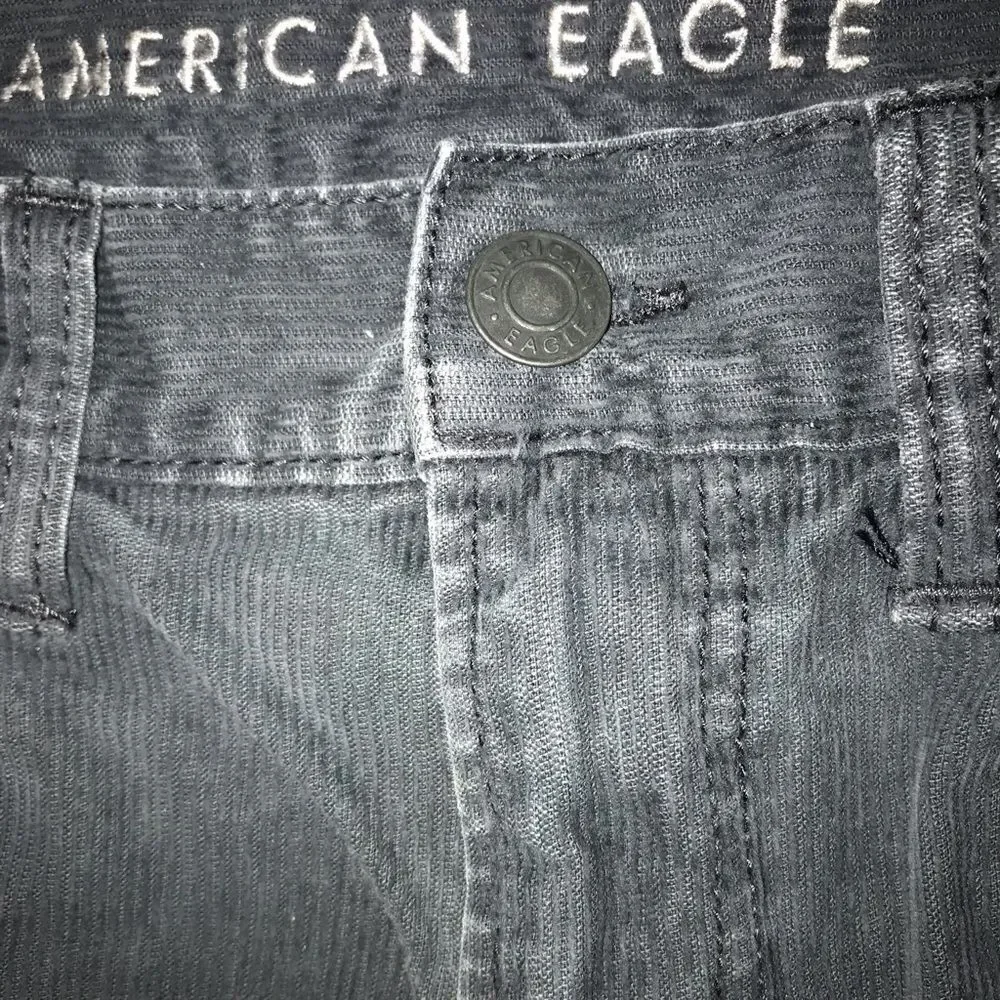 American Eagle Dark Grey Mom Jean